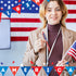 Leinuosen 72 Pieces Vote Pens Bulk Election Supplies Your Vote Matters Gifts for Voters American Flag Ballpoint Pen Souvenirs from USA for Writing...