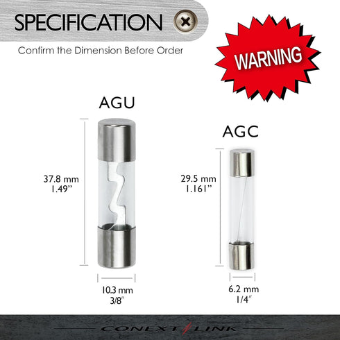 Conext Link AGU30-10 Nickel 30 Amp AGU Fuse 10 Pack ?14185?...