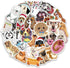 80 Pcs Cute Vinyl Dogs Stickers Pack, Water Bottles Luggage Laptop Skateboard Puppy Stickers Waterproof Vinyl Sticker Decals for Adults Kids Teens...