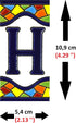 House letters 4 inch. Handpainted house letter tiles for signs, addresses and names. Address numbers for houses. House address numbers and letters...