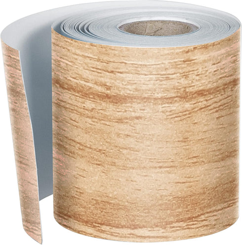 Carson Dellosa Grow Together 65ft Light Wood Trim Bulletin Board Borders, Roll of Straight Border Trim, Brown Bulletin Board Border for Bulletin B...