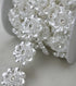 AEAOA 5 Yards 1" White Flower Pearl Rhinestone Chain Sew On Trims Wedding Dress Decoration (LZ96)...