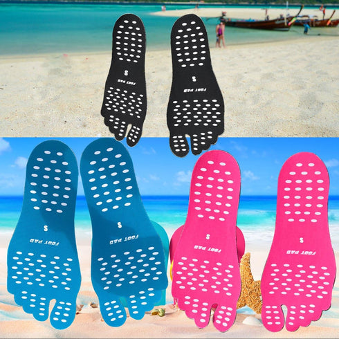 Invisible Barefoot Shoes, Flexible Feet Protect Anti-Slip Design for Pool, Park, Lawn, Street, Spa 3Pairs/Pack.?Small...