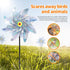 Reflective Pinwheels, Extra Sparkly Pinwheel for Garden Decor, Bird Devices Deterrent to Scare Birds Away from Yard Patio Farm?Suitable for Vegeta...