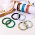 WAINIS 12Pcs 8mm Semi-Precious Gemstones Beaded Bracelets for Men Women Crystal Stretch Handmade stackable Stone Bracelet Unisex...