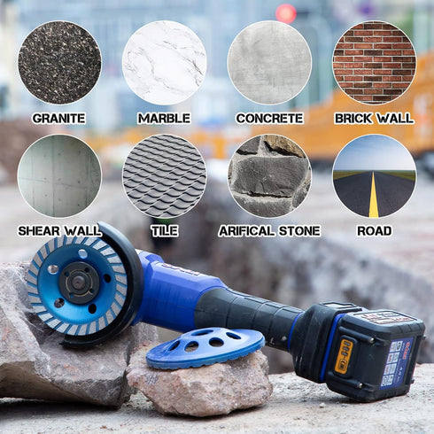 SALI Diamond Concrete Grinding Wheel 4 1/2 inch for Polishing and Cleaning Stone Concrete Surface, Cement, Marble, Rock, Granite, and Thinset Remo...
