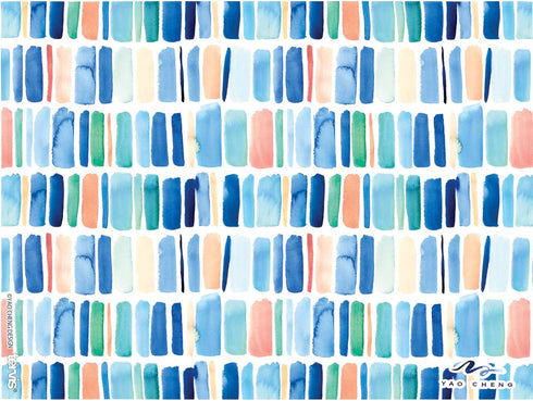 Tervis Yao Cheng - Vertical Stripes Made in USA Double Walled Insulated Tumbler Travel Cup Keeps Drinks Cold & Hot, 24oz, Classic...