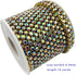 10 Yard Crystal AB Rhinestone Close Chain Clear Trim Sewing Craft (Gold, 4.3mm)...