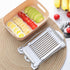Egg slicer Luncheon Meat Slicer,Egg slicer for hard boiled eggs FENGCHEN Spam slicer With 10 Singing Cutting Wires in Stainless Steel...