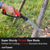 FLORA GUARD 10 Inch Hand Pruning Saw, Heavy Duty Folding Hand Saw with Triple-Cut Razor Teeth SK5 Curved Blade, Non-Slip Handles and Safety Lock, ...