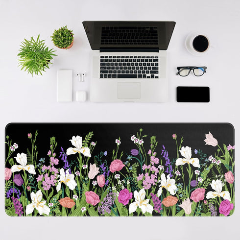 Large Gaming Mouse Pad Keyboard Pad 31.5 x 11.8in Gaming Pad Black Mouse Pad with Anti-Slip Rubber Base, Extended Mouse Mat XL Mouse Pad Large Mou...