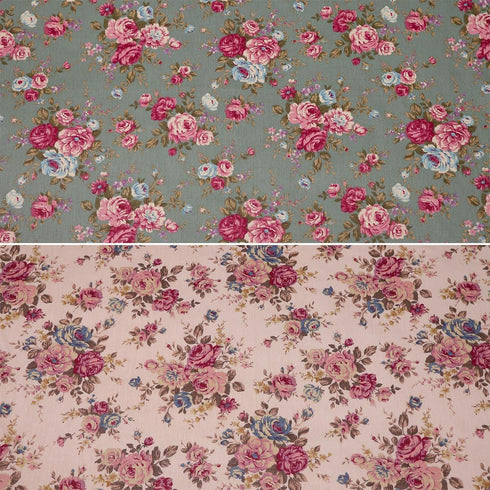 Hanjunzhao Retro Floral Fat Quarters Fabric Bundles 18 x 22 inch for Quilting Sewing Crafting...