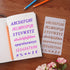 Letter Stencils for Painting, 12 Pack 4 x 7 Inch, Reusable Plastic Alphabet Stencils Small Letter Stencils Journal Stencils for Bullet Journaling,...