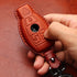 Tukellen for Mercedes Benz Key fob Cover Genuine Leather with Keychain,Leather Key case Protector Compatible C E M S CLS CLK GLK GLC G AMG Series ...