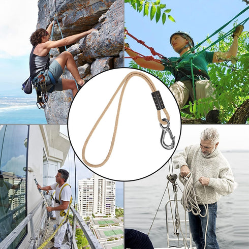 BeneLabel Tree Swing Rope, 20 inch, Hammock Tree Swing Hanging Strap, Heavy Duty Hook, for Indoor Outdoor Swing Hammock Playground Set Accessories...