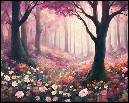 Posterizer 1 pcs- beautiful jungle trees scenary landscape 7-Landscape & Nature Art-Floral Botanical Art- Decor for Home & Office- unframed wall a...