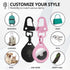 AirTag Holder 2 Pack, Keychain Protective Case for Air Tag Dog Collar Luggage Handbag, Silicone Compatible Apple Accessories (Black & Pink)...