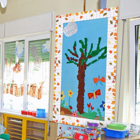 Classroom Bulletin Board Borders, 590 Inch Bulletin Border Trim Stickers for Classroom Decoration for Teacher Student Winter Christmas Party Suppl...
