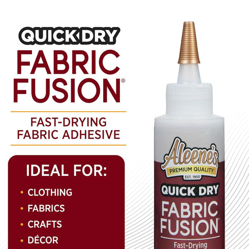 Aleene's Quick Dry fabric Fusion Permanent Fabric Adhesive, 4-Ounce...