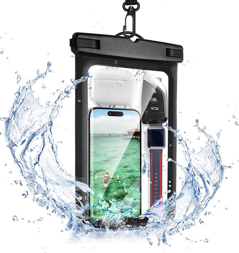 Waterproof Phone Pouch,IPX8 Universal Waterproof Case Underwater Dry Bag Compatible to iPhone 15 13 12 Pro Max SE2 11 Pro XR X 8 7 6s Plus Galaxy ...