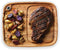 Ironwood Gourmet Fort Worth Steak Plate with Juice Channel, Acacia Wood 13 x 11 x 0.75 -inches, Brown...
