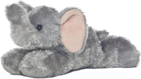 Aurora® Adorable Mini Flopsie™ Ellie™ Stuffed Animal - Playful Ease - Timeless Companions - Gray 8 Inches...