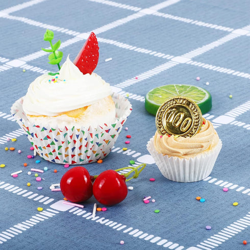 Caperci 500 Count Mini Cupcake Liners White Muffin Liners Greaseproof No Smell Small Cupcake Wrappers Baking Cups...