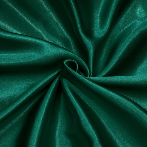 Homiest Emerald Green Satin Fabric by The Yard, 3 Yards x 58 Inch Charmeuse Satin Fabric Silky & Shiny Cloth Fabric, Smooth Bridal Satin Fabric fo...