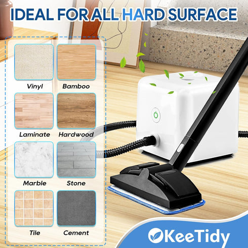 Steam Cleaner Accessories for Dupray Neat - Washable Microfiber Pads for Hardwood Floor Cleaning, Universal Microfiber Cloths and Small Bonnets (6...