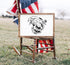 Large American Flag Stencil Set | US Military Stencils - Army, Air Force, Navy, Marines | 50 Stars | Reusable Flag Star Stencils for Painting on W...