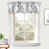 DriftAway Tree Branch Abstract Ink Printing Lined Thermal Insulated Window Curtain Valance Rod Pocket 52 Inch by 14 Inch Plus 2 Inch Header Black ...