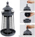 Twinkle Star Wild Bird Feeder Hanging for Garden Yard Outside Decoration, Panorama Gazebo Birdfeeder, Lighthouse Shaped, Grey...