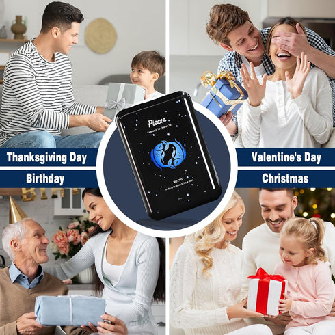 Mini Power Bank 10000mAh,Small Portable Charger USB C in/Output 22.5W Fast Charging,Best Gift for Various Festivals - Constellation Battery Pack f...
