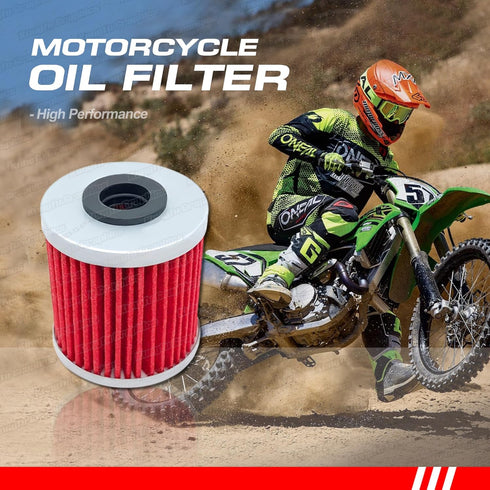 43mm Long Motorcycle Engine Oil Filter for KX250F KX450F 2004-2019, RMZ250 RMZ450 2004-2018...