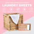 Eco Friendly Laundry Detergent Sheets, Up To 100 Loads, Powerful Stain And Odor Removal, Fresh Scent, Skin Friendly, Easy For Travel, Hand Washing...