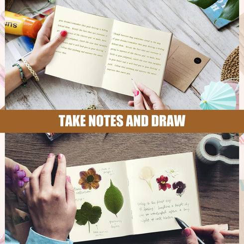 Thenshop 50 Pack Mini Pocket Kraft Notebooks Bulk 4 x 4 Inch Journal Notepads with Dot Memo Sketchbooks Writing Notepad for School Classroom Party...