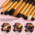 Docolor Eye Makeup Brushes 10Pcs Skull Printed Eyeshadow Makeup Brush Set Blending Concealer Eyebrow Eye Liners Premium Synthetic Eyeshadow Crease...