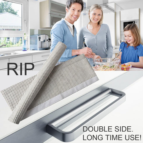 OUGAR8 Refrigerator Door Handle Covers Handmade Decor Protector for Ovens, Dishwashers.Keep Your Kitchen Appliance Clean from Smudges, Food Stains(5pcs, Rhombus Light Gray)