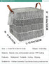 FANKANG Square Nursery Hamper Storage Bins Canvas Laundry Basket Foldable with Waterproof PE Coating Storage Baskets Gift Baskets for Children, Of...