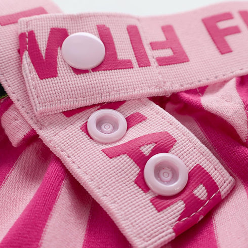 Fitwarm 2 Piece Summer Dog Clothes with Crop Top and Skirt, Striped Dog Dress for Small Dogs Girl, Pet Cat Outfit, Pink, XS...