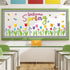 Tulip Bulletin Board Set Classroom Decorations Mother's Day Tulip Flowers Cutouts Welcome Spring Wall Decals Floral Bee Birds Butterfly Paper-Cuts...
