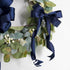 HUIHUANG Navy Blue Satin Wired Ribbon 1-1/2 inch Navy Double-faced Satin Wire Edge Ribbon for Bows, Gift Wrapping, Wreaths, Christmas Tree Decor, ...