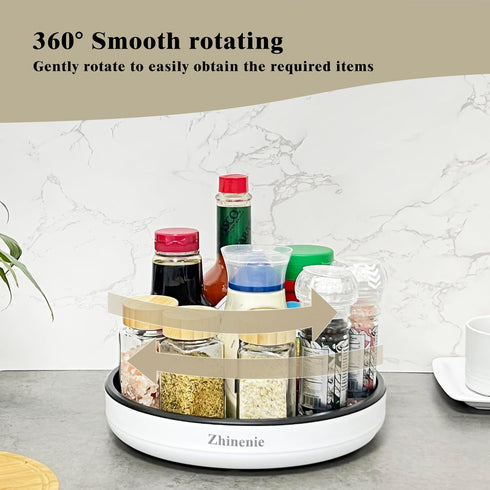 Lazy Susan Turntable,Non-Skid Lazy Susan Organizer for Cabinet,Refrigerator,Pantry,Kitchen,Bathroom Organization and Storage,Countertop,Under Sink...