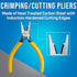 Jonard Tools JIC-891 Connector Crimping Plier with Side Cutter, 5-13/16" Length,Yellow...