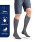 JOBST 110485 Activewear Compression Sock, 15-20mmHg, Knee High, Large, Black...