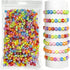 985 Pieces Letter Beads Kit,28 Styles Friendship Bracelet Kit Alphabet Beads Smiley Face Beads for Bracelets Jewelry Making Kit (White Letter Colo...