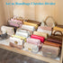 Marte Vanci Clear Acrylic File Sorter, Sturdy Desk File Organizer Shelf Book Holder Purse Handbag Clutch Divider File Folder Rack for Letter Cookb...