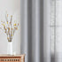 FMFUNCTEX Linen Semi Sheer Grey Curtains for Bedroom Living Room, Gray Curtain Panels 72 Inches Length Sheer Linen Textured Window Drapes Farmhous...