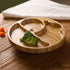 Suction Plates for Baby & Toddler, Bamboo Divided Platter Feeding Dishes with Silicone Fork& Spoon, All-Natural Baby Food Plate Stays for Baby-Led...