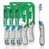 GUM Folding Travel Toothbrush, Compact Head + Tongue Cleaner, Soft Bristled Travel Toothbrushes for Adults, 2ct...